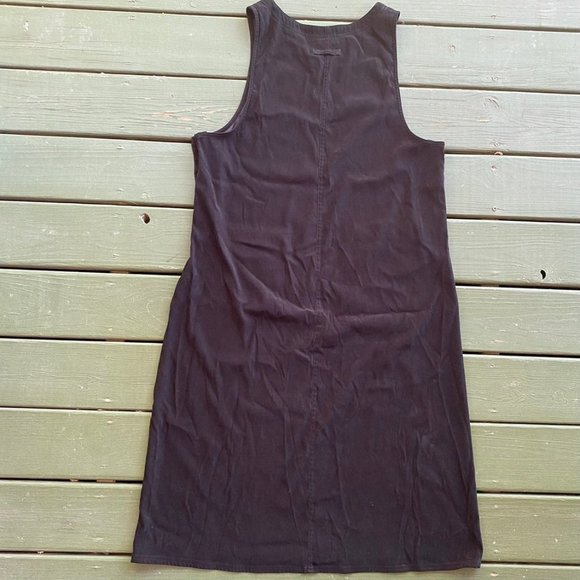 Vintage Black Overall Maxi Dress Size Large - Picture 2 of 4